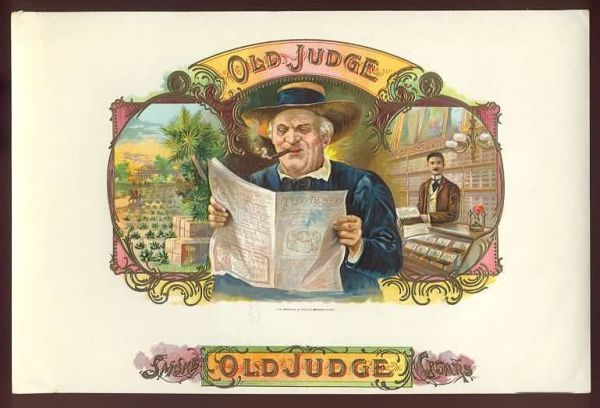 Old Judge Adv Label
